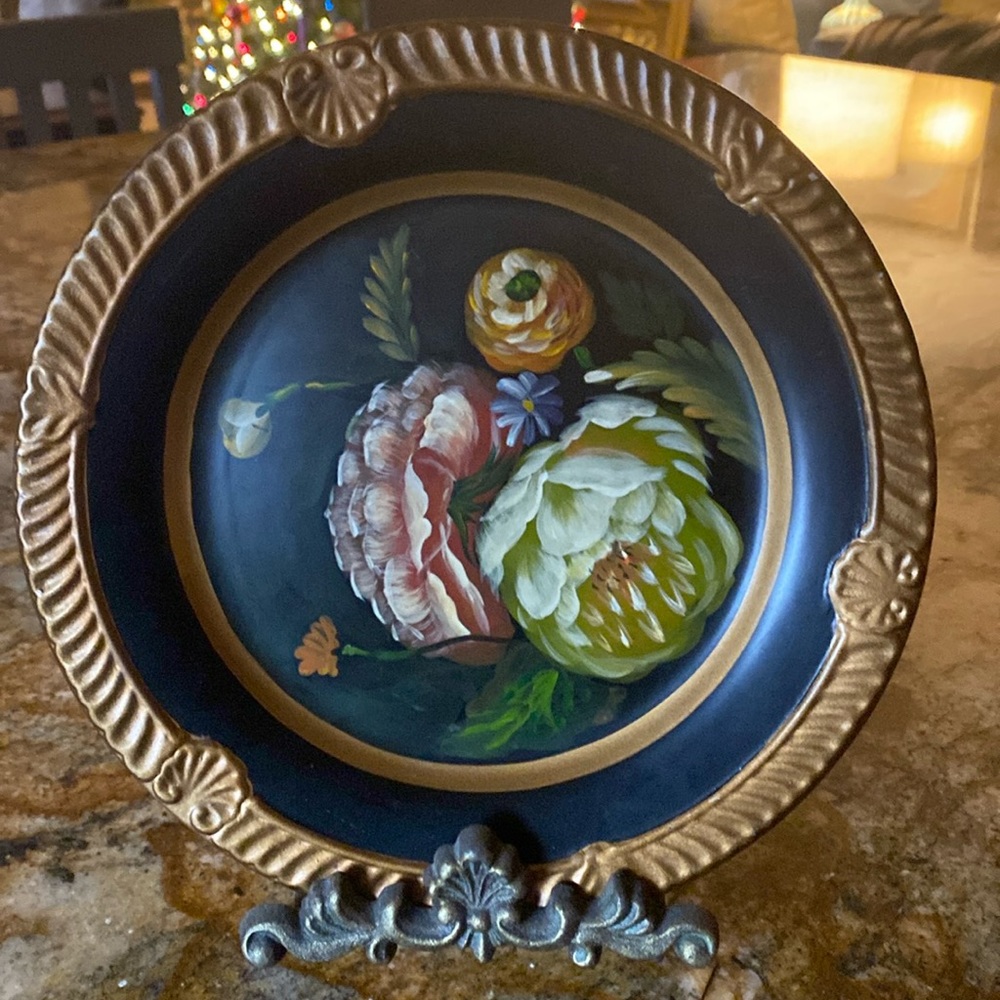 Raymond Waites Set of 2 Rare Hand Painted Ceramic Plates